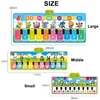 148x60cm Childrens Music Piano Pad Floor Keyboard Dance Pad with Cats Animal Sound Learning Education Toys Family 240322