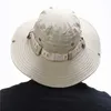 Chapeaux larges chapeaux seau été hommes chapeau extérieur protection UV Panama Wildlife Park chasse et randonnée maille pêcheur plage seaux de crème solaire 24323