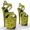 Buty taneczne Leecabe 20 cm/ 8 cali Patent PUT PUNED Trend Platforma moda na wysokie obcasy Sandały