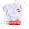 メンズTシャツデザイナーTシャツLove Red Heart Eyes CDGカジュアルな女性Quanlity Lovers Shirts Embroidery半袖Teeレジャーストリートウェアアウトドアファッション427