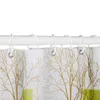 シャワーカーテンカラフルなチューリップパターンバスカーテン防水布の花バスルームの家の装飾用のフック付きバスタブスクリーン