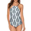 Women's Swimwear Blue Flame Tankini Swimsuit Sling Printed Bathing Ladies In Bulk Two Piece Suit