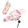 juchiva Umbrellas - Parapluie Pliant Série Fruits Mini Portable Résistant à la Pluie ou au Soleil et Protection UV Voyage