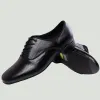 Buty Sneakers Men Modern Dance Buty płócienne Łacińskie buty balowe tango skórzane gumowe miękkie samotne buty tańca oddychające czarne