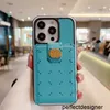 Designer Fashion Designer Telefonfodral för iPhone 14 14Pro 14Plus 13Pro 13 12 12Pro 11 Pro Max Pu Leather Card Holder Luxury Phone Case Cyg239118-3M8MF