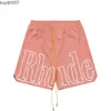 Herren-Shorts, brandneue Designer-Shorts mit Rhude-Buchstabendruck, schnell trocknend, wasserdicht, Kordelzug, Sommer, lockere High-Street-atmungsaktive Freizeit-Basketballhose