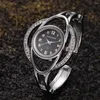 Orologi da polso Orologi per il tempo libero alla moda Bracciale al quarzo elegante da donna Orologio vintage fatto a mano da donna Casual per ragazze Relogio Feminino