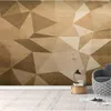 Wallpapers Wellyu Custom Wallpaper Nordic Retro Geometric Abstract Background Murales De Pared 3d Paisajes Habitacion Wall Paper