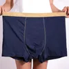 Underbyxor män shorts trosor bekväma plus size mäns underkläder mitten av lapptäcken färg u-konvex 3d sömlös för stort