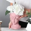 Vases Style européen Sculpture en céramique Bow Petit garçon Simple Fleur Ornement Coloré Vase sec pour la décoration intérieure