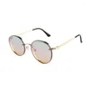 Sunglasses Kenbo Classic Round Woman Fashion Brand Designer Luxury Metal Mirror Sun Glasses Retro UV400 Small Frame Eyewear