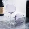 Vinglas Europeiska stil röda vinglas lila bägare glas vinglas glasögon champagne glas kristall blyfri glass glas kopp dricker l240323