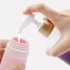 Lagringsflaskor Retrotryck Sub-Bottling Silicone Lotion Bottle Carved Showel Gel Ansikt Cream Container Travel Portable Refillable