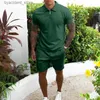 Tracksuits masculins 2023 pour hommes de la survêtement pour hommes de survêtement à la fermeture à glissière à fermeture éclair décontracté shorts de survêtement Vêtements de luxe de luxe 2 pièces