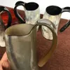Mugs Creative Ox Horn Cow Beer Cup Water Wine Bowl Crafts Decoration Drop