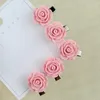 Accessoires pour cheveux, 4/5 pièces, Mini pinces à crabe en forme de fleur de cristal pour filles et femmes, pince à perles douces, Barrettes en métal pour enfants