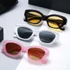 2 piezas Diseñador de lujo de moda Nuevas gafas de sol personalizadas rojas en línea Las mismas gafas de sol irregulares con montura pequeña poligonal