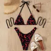 Aangepaste bikini-ontwerper zomerbadpakken plus size dames sexy luxe 2-delige set strandkleding badmode