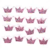 Vêtements de chien mignon couronne perle arcs accessoires de cheveux scintillant or avec élastique pour animaux de compagnie longs accessoires para perros