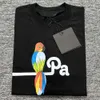 PA sommar kortärmad t-shirt tshirt designer mens polo skjorta hög kvalitet bomullste män och kvinnor hip hop kläder ängel bokstäver tryck t-shirts