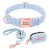 Hundeträger, personalisiertes Halsband, Leinen-Set, individueller Haustier-Kotbeutel für kleine, mittelgroße und große Hunde, Outdoor-Welpen-Müllsäcke, Zubehör, Mops-Drop, Otflc