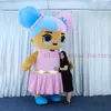 Mascot Costumes 2pcs Iatable Both Baby Boy and Girl Mascot Costume Suit Animal Character Iated Garment for Party Events Adult