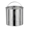 Pans Deep Frying Pot With Strainer Basket Gadget French Fries Pan Cooker Cooking For Party Dining Room Camping Restaurant Picnic