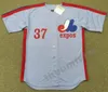 Mäns 1981: s 1988: s Montreal Andre Dawson Andres Galarraga Charlie Lea Chris Speier Dennis Martinez Gary Carter Graig Nettles Throwback Baseball Jersey S-5XL