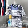 T-shirt maschile maglietta casual lettere magliette da donna lettere 3d stampato stereoscopico stampato corto a manicotto più venduto uomo hip hop abbiglia