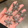 Accessoires pour cheveux perle strass flocon de neige épingle à cheveux Vintage pince latérale diamant noël argent Barrettes femme