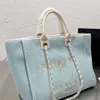 2024 Beach Luxury Letter Sacs Totes Sac à main Mode Toile Sac Femme Marque Femme Brodé Designer Sacs à main Dames Shopping Cross Body Sac à dos