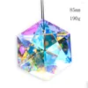 Chandelier Crystal 85MM AB Color Fire Polishing Hexagram Glass Art Prism Faceted Home Parts DIY Garden Decorative Accessories