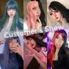 Wigs Shangke Sintetico rosso nero rosso biondo bianco lilita parrucche per donne parrucca lunga dritta con scoppi genshin impatto cosplay parrucca