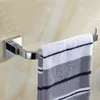 Bath Accessory Set Chrome Sier Bathroom Accessories Screw Wall Mounted Towel Bar Robe Hooks Toilet Paper Roll Holder Stainless Steel D Ot87T