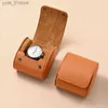 Smyckeslådor Mishitu Bag 1 2 3 Slots Luxury Pu Leather S Roll Wrist Storage Box Travel Smyckesfodral Present Pouch L240323