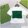 Set di abbigliamento Designer di lusso T-shirt per bambini Gonna di velo Moda Marchio britannico Estate Tesori e ragazze in cotone a due pezzi Ho Dh4Ma