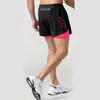 Pantaloncini sportivi Uomo Abbigliamento sportivo Pantaloncini corti da allenamento a due piani Estate 2 in 1 Abbigliamento da spiaggia Homme Pantaloncini da corsa per palestra da jogging 240321