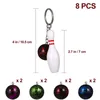 Sleutelhangers 8 stuks accessoires Miss Car sleutelhanger voor mannen kleur Bowling hanger hangend