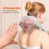 Massage oreiller coulows wireless electric shiatsu cou masseur arrière apaisant la chaleur compresse des tissus profonds pétrissant massage oreiller de la jambe de la jambe 240323