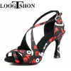 Stivali Loogtshon Platform Latin Platform Dancing scarpe da donna Scarpe di moda Teli Jazz Scarpe