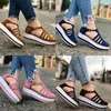 Casual Schuhe Frauen Plattform Turnschuhe Für Sommer Wohnungen Weibliche Plus Größe Chunky Klassische Schwarz Blau Frau