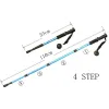 Stokken 2 stks/paar Outdoor Wandelen Anti Shock Wandelstokken Telescopische Trekking Klimstokken Ultralight Led Wandelstokken Wandelstokken