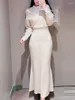 Повседневные платья, весеннее облегающее платье из тюля в стиле пэчворк, женское платье с открытыми плечами и талией, 2024, элегантное японское платье Vestidos