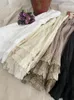 Skirts Sweet Lace Patchwork Skirt Woman Elastic Waist Loose Cotton Underskirt Princess Midi Petticoat Faldas Mujer Faldones Para