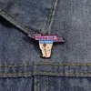 Śmieszne piny z broszka z broszkiem z nóg anime kreatywne kreskówki metalowe broszki klapy odznaka plecak