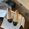 Casual Shoes Bow Knot Color Matching Ballet Flats Classic Leather Round Toe Flat Shoes Simple Design Casual Comfortable Fashion Womens Shoes T240323