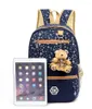 Backpack 3pcs School Bags For Teenagers Girls Children Backpacks Students Kids SchoolBag Set Travel Bag Cartoon Bear Rucksacks