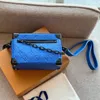 Mini sac à main de styliste souple Eming Box, sac à bandoulière en cuir de haute qualité pour hommes et femmes, sac de coffre à chaîne grossière