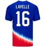 Klub USA Pełne zestawy koszulki piłkarskie 2024 2025 Copa America USWnt USMnt 24/25 Lalas Football Shirts Men Player Wersja Pulisic Morgan Balogun Plus McKennie Smith 3xl 4xl