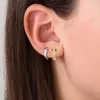 Boucles d'oreilles Punk en forme de serpent, manchette d'oreille sans perçage pour femmes, Design tendance, personnalité sombre, bijoux en Zircon, vente en gros